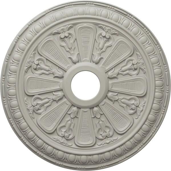 Ekena Millwork Bristol Ceiling Medallion (Fits Canopies up to 3 7/8"), 23 1/2"OD x 3 7/8"ID x 1"P, Pot of Cream CM23BIPCF - main